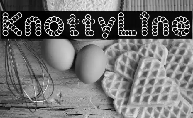 KnottyLine フォント examples