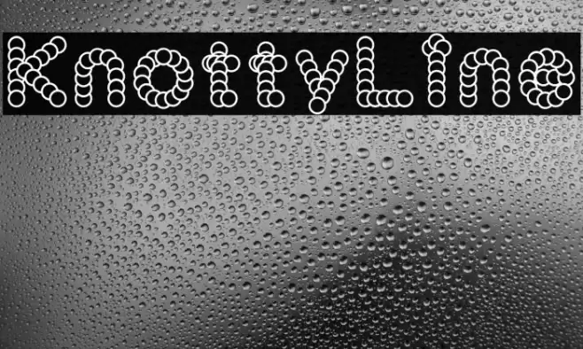 KnottyLine フォント examples