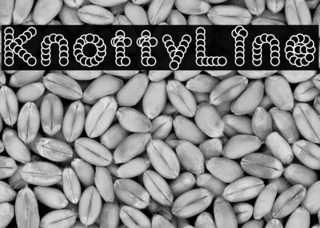 KnottyLine フォント examples