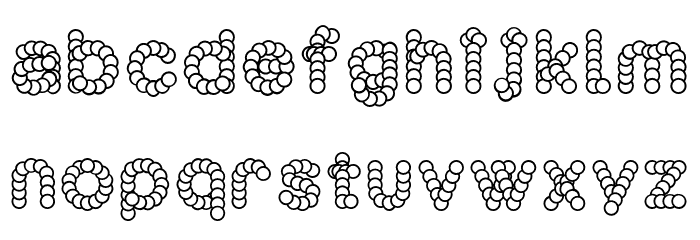 KnottyLine Font LOWERCASE