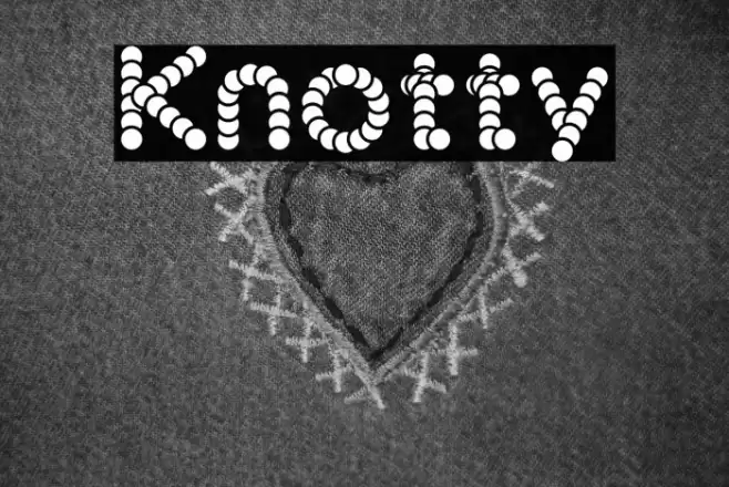 Knotty Font examples