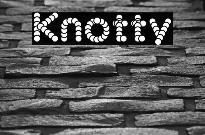Knotty Font examples