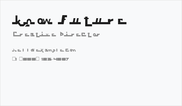 Know Future Business Card