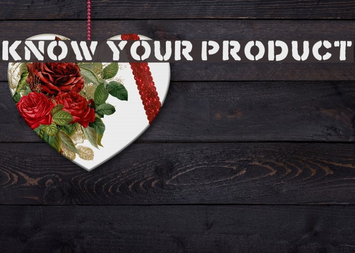 Know Your Product Font examples