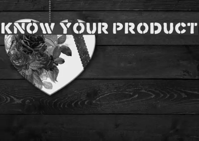 Know Your Product Font examples