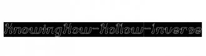 Knowing How-Hollow-Inverse  baixar fontes gratis