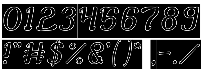Knowing How-Hollow-Inverse Font OTHER CHARS