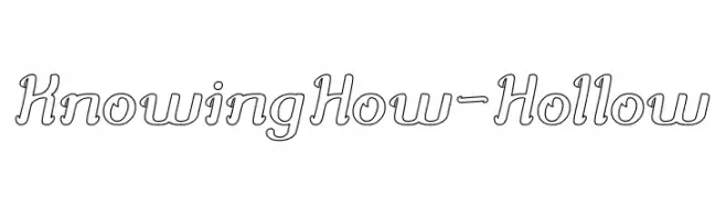 Knowing How-Hollow  नि: शुल्क फ़ॉन्ट्स डाउनलोड