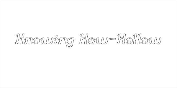 Knowing How-Hollow Logo