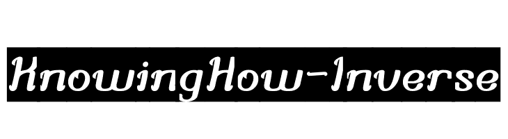 Knowing How-Inverse  baixar fontes gratis