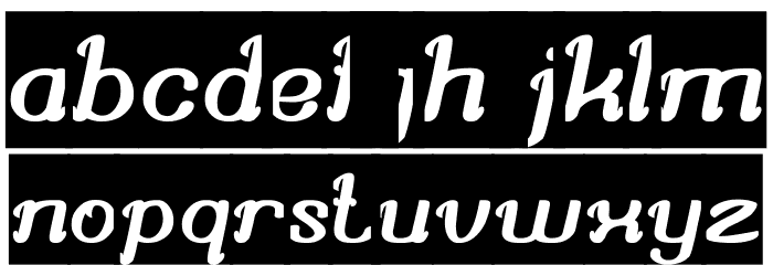 Knowing How-Inverse Font LOWERCASE