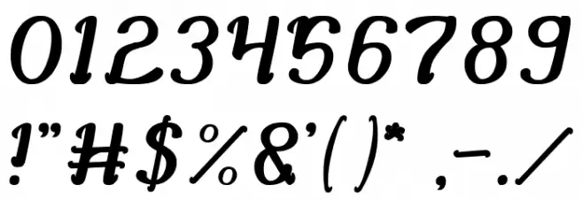 Knowing How Font OTHER CHARS