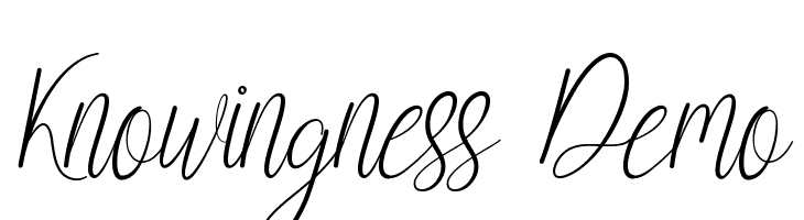 Knowingness Demo  Frei Schriftart Herunterladen