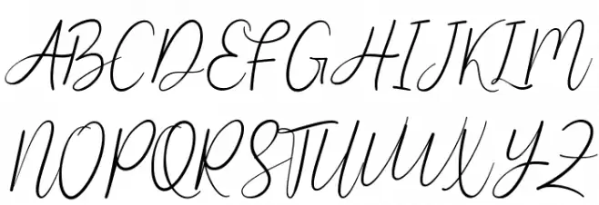 Knowingness Demo Font UPPERCASE