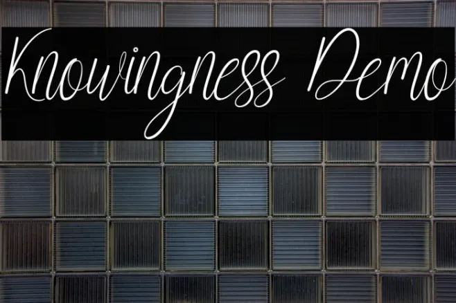 Knowingness Demo Example 1