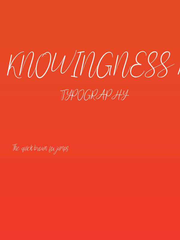 Knowingness Demo Poster