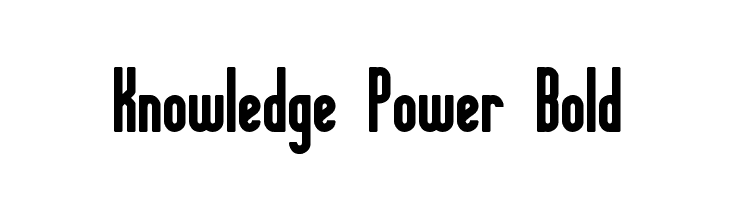 Knowledge Power Bold  Frei Schriftart Herunterladen