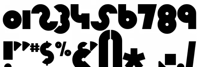 Knuckle Down Font OTHER CHARS