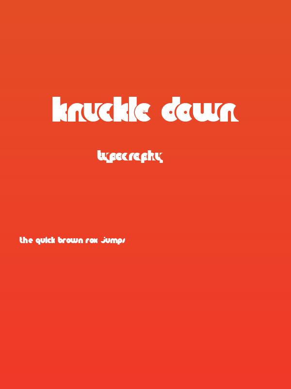 Knuckle Down Poster