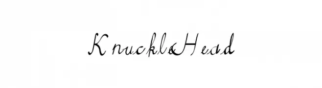 Knuckle Head  Frei Schriftart Herunterladen