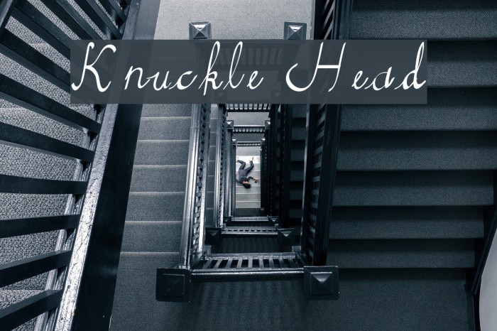Knuckle Head Font examples
