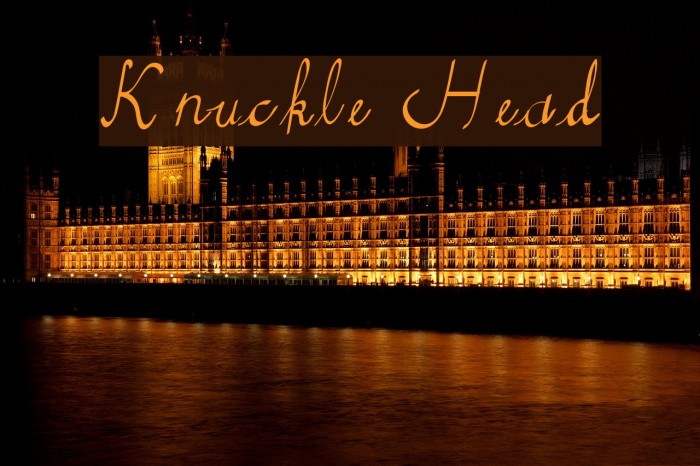 Knuckle Head Font examples