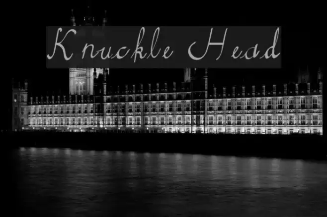 Knuckle Head Font examples