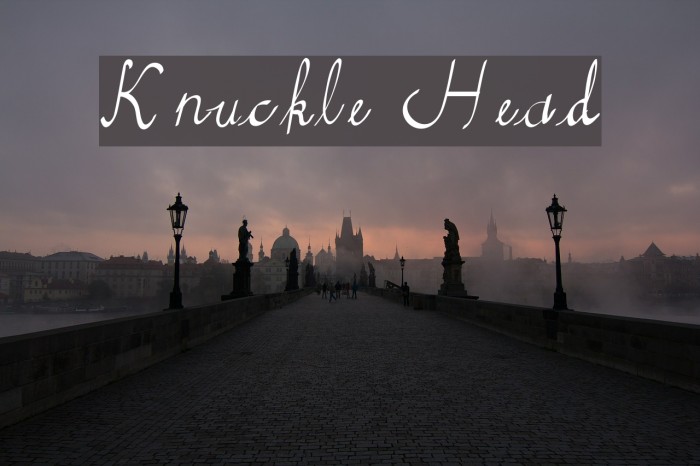 Knuckle Head Font examples