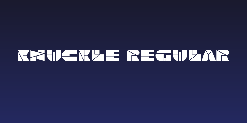 Knuckle Regular Social Header