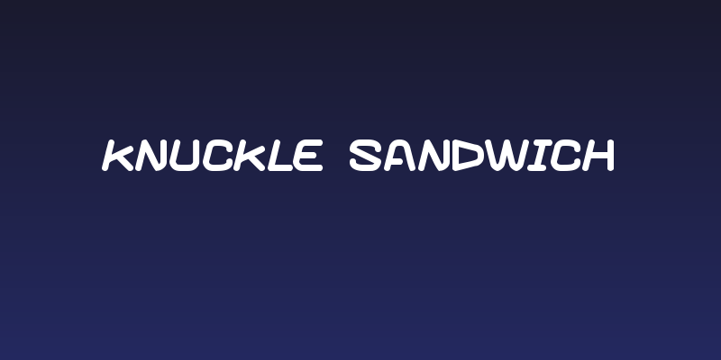Knuckle sandwich Social Header