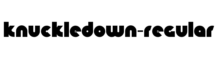 KnuckleDown-Regular Caratteri