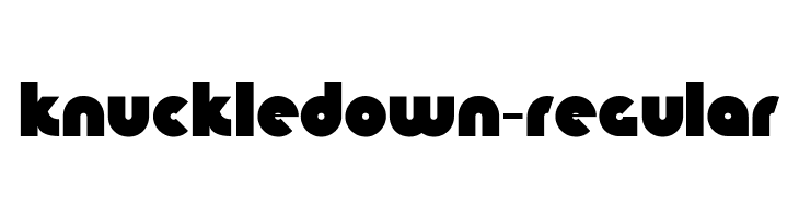 KnuckleDown-Regular  Frei Schriftart Herunterladen