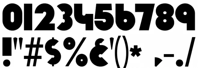 KnuckleDown-Regular Font OTHER CHARS