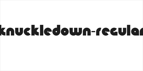 KnuckleDown-Regular Logo