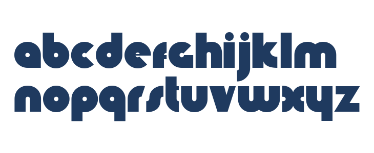 KnuckleDown-Regular Lowercase