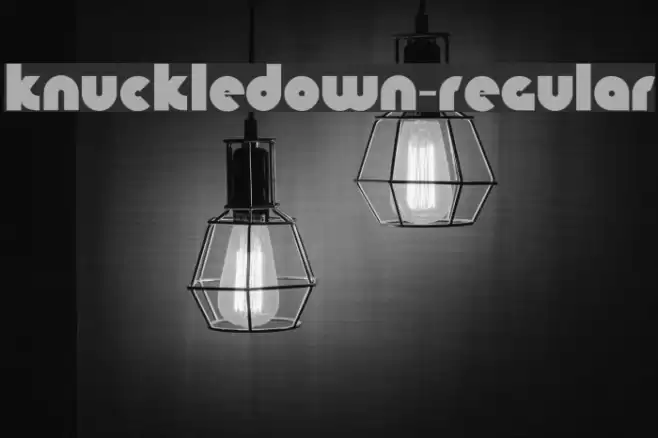 KnuckleDown-Regular Caratteri examples