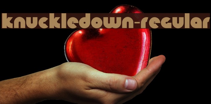 KnuckleDown-Regular Caratteri examples