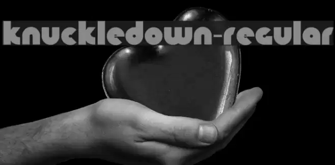 KnuckleDown-Regular Caratteri examples