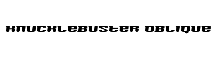 Knucklebuster Oblique  免费字体下载