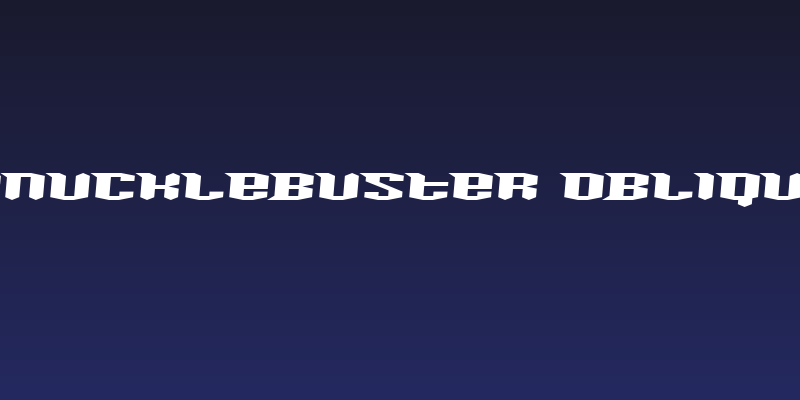 Knucklebuster Oblique Social Header