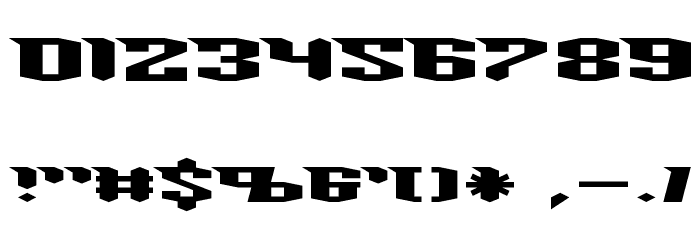 Knucklebuster Font OTHER CHARS