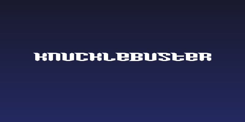 Knucklebuster Social Header