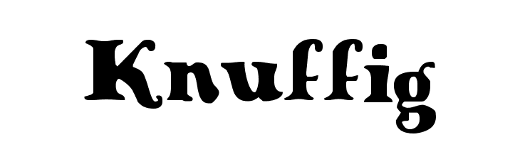 Knuffig  フリーフォントのダウンロード