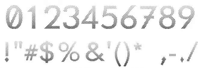 Knurled Grips Font OTHER CHARS