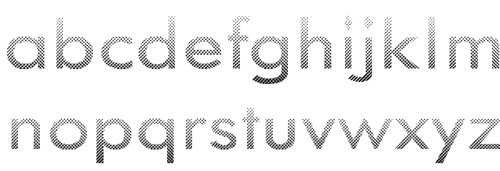 Knurled Grips Font LOWERCASE