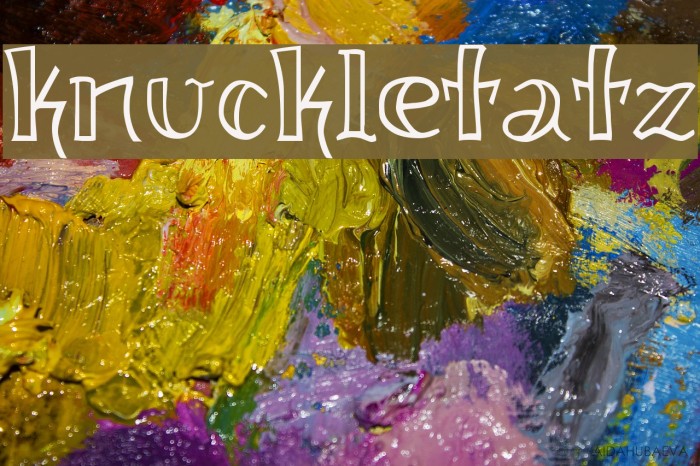 knuckletatz Font examples
