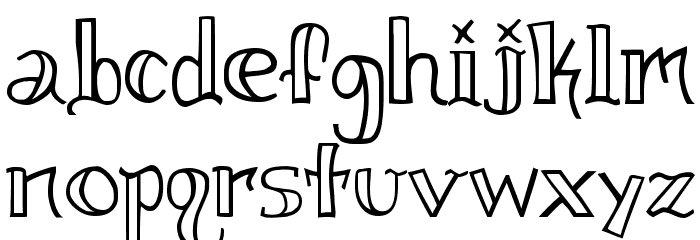 knuckletatz Font LOWERCASE