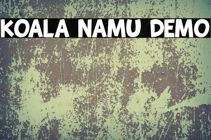 KOALA NAMU DEMO Font examples