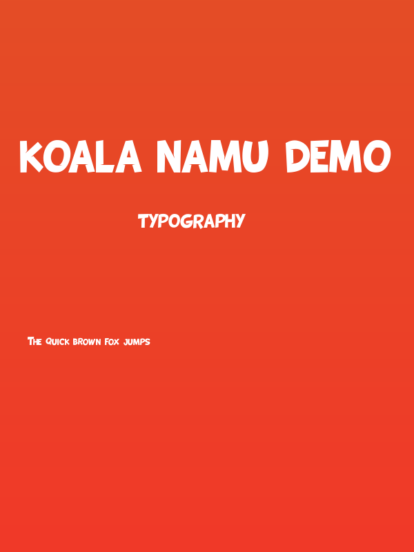 KOALA NAMU DEMO Poster