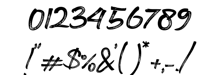 KOBAR FONT Font OTHER CHARS